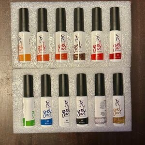 LED nail lamp and gel polishes